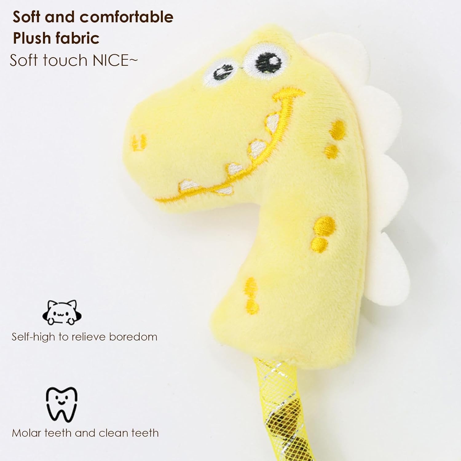 Interactive Pet Chew Toy Teeth Cleaning Catnip Rope Springs