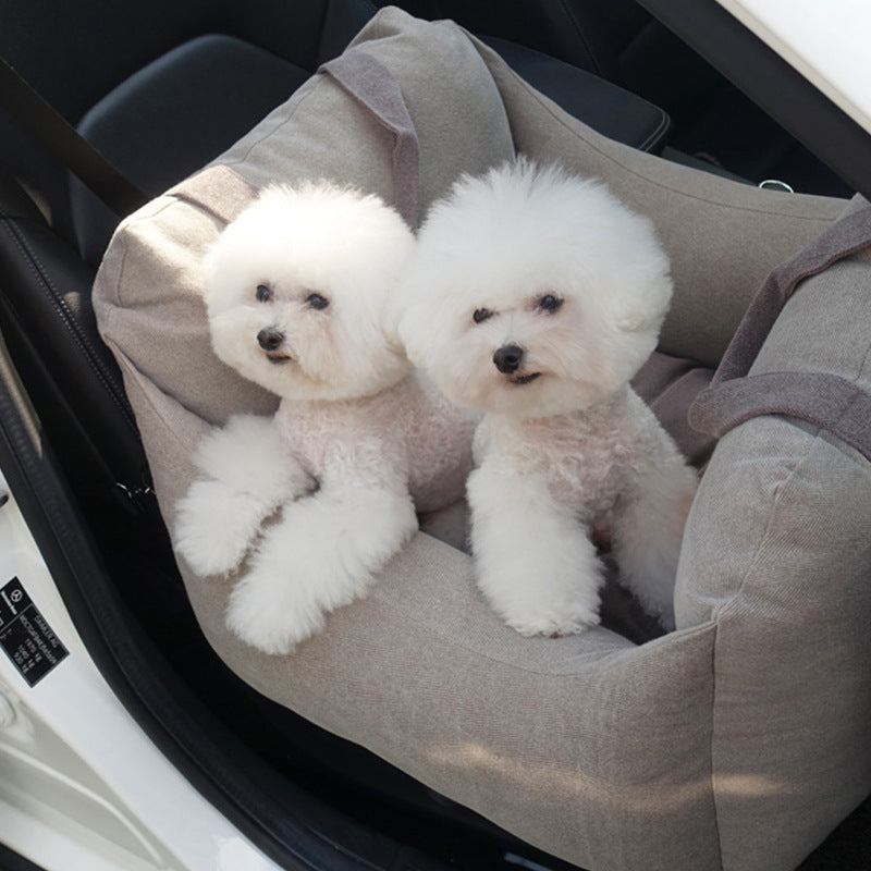 Waterproof Portable Pet Car Carrier Seat Basket For Travel Safety