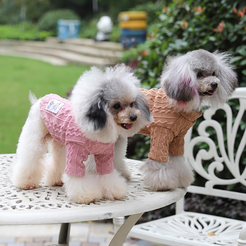 Pet Warm Knitted Sweater Clothing Apparel
