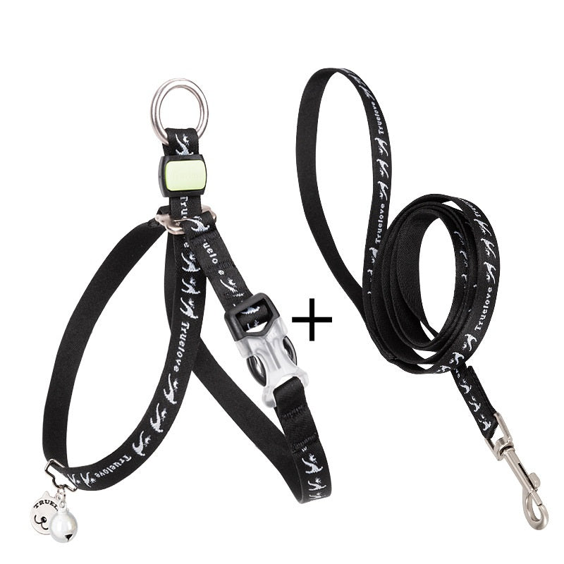 Pet Bell Chest Strap Vest Leash Walking Control Set
