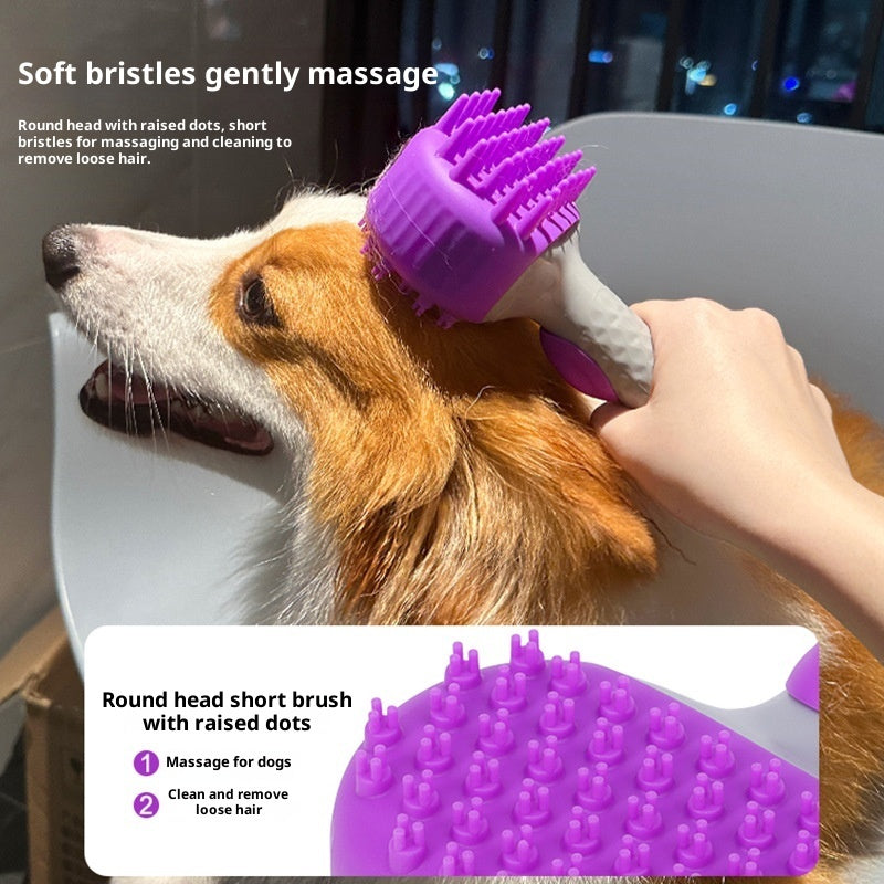 Pet Shower Brush Floating Hair Cleaning Bath Grooming Tool