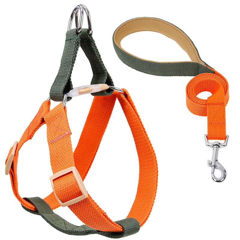 Color Drawstring Pet Vest Style Walking Leash Harness