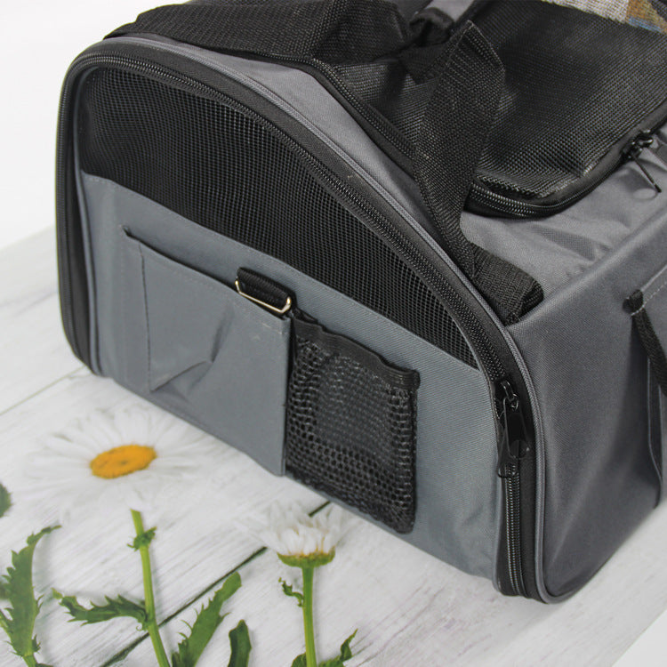 Folding Pet Car Seat Hammock Carrier Bag For Travel Safety