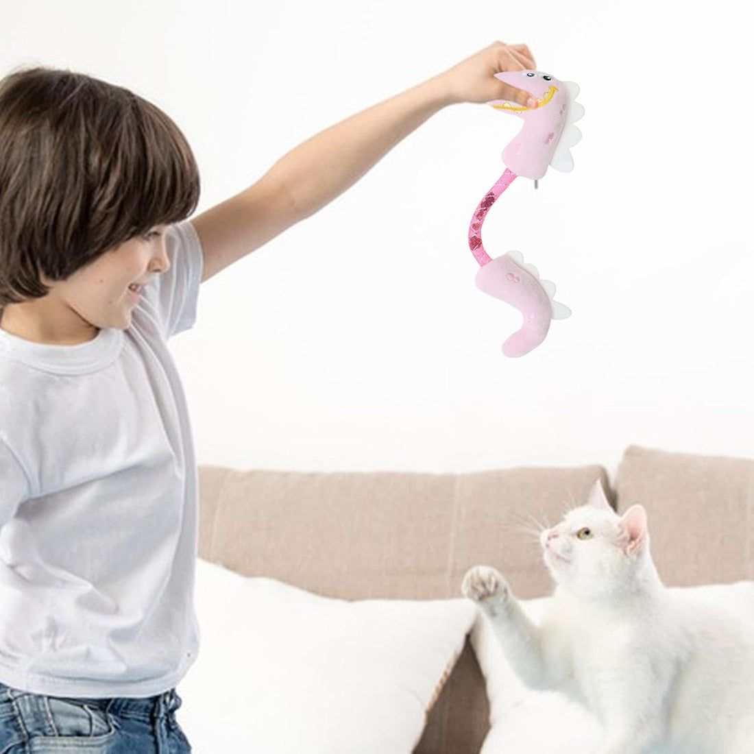 Interactive Pet Chew Toy Teeth Cleaning Catnip Rope Springs
