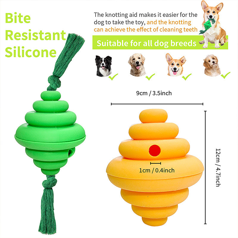 Pet Rope Ball Treat Dispensing Chew Training Toy