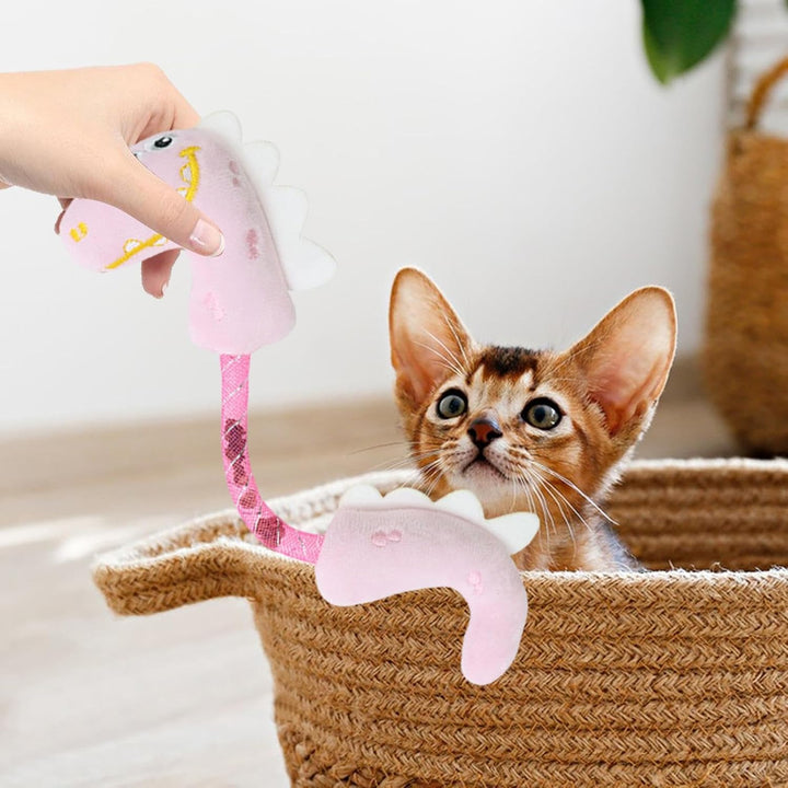 Interactive Pet Chew Toy Teeth Cleaning Catnip Rope Springs