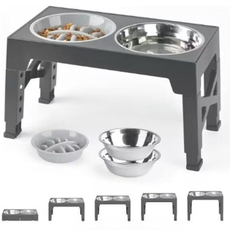 Elevated Pet Feeding Bowl Neck Support Anti Tumble Large Medium Pet Dish
