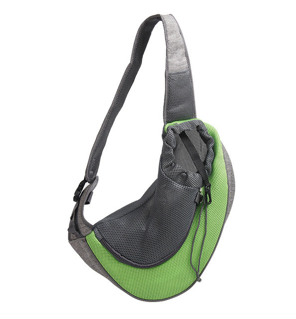 Outdoor Travel Mesh Oxford Pet Carrier Sling Shoulder Bag