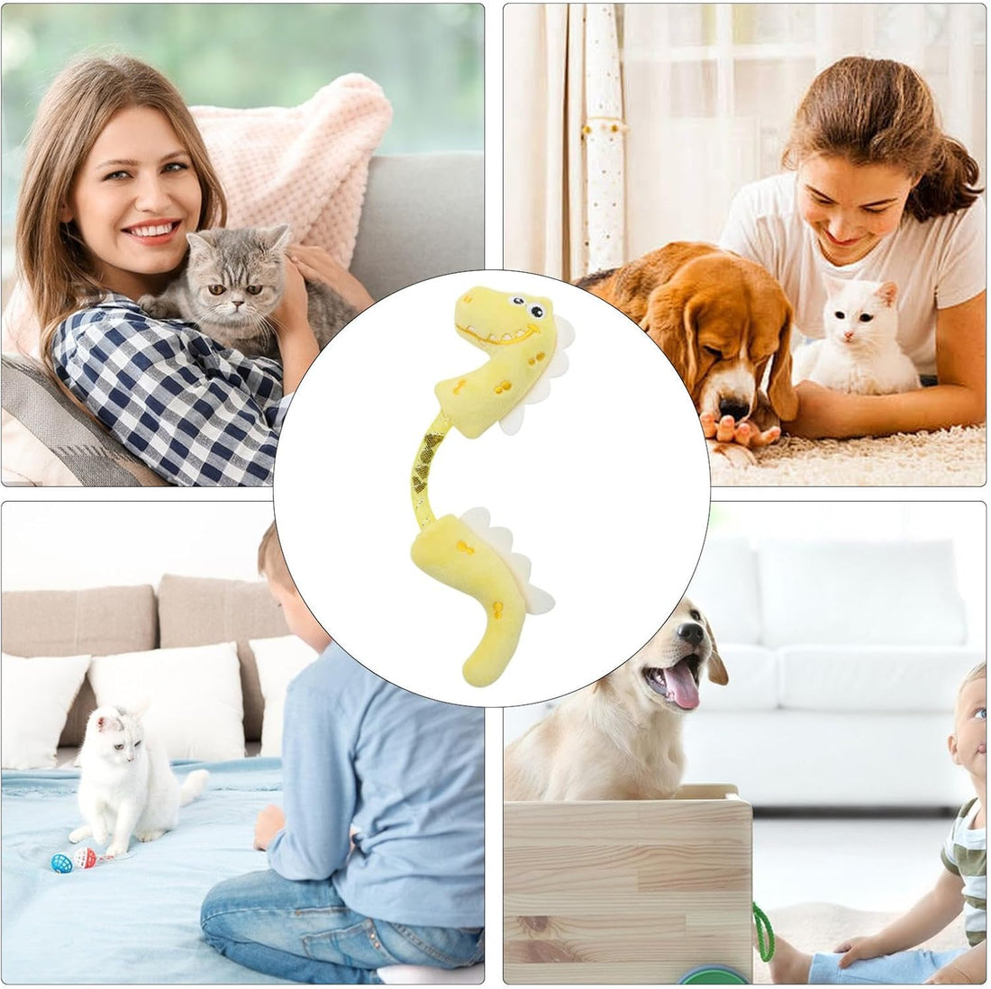 Interactive Pet Chew Toy Teeth Cleaning Catnip Rope Springs