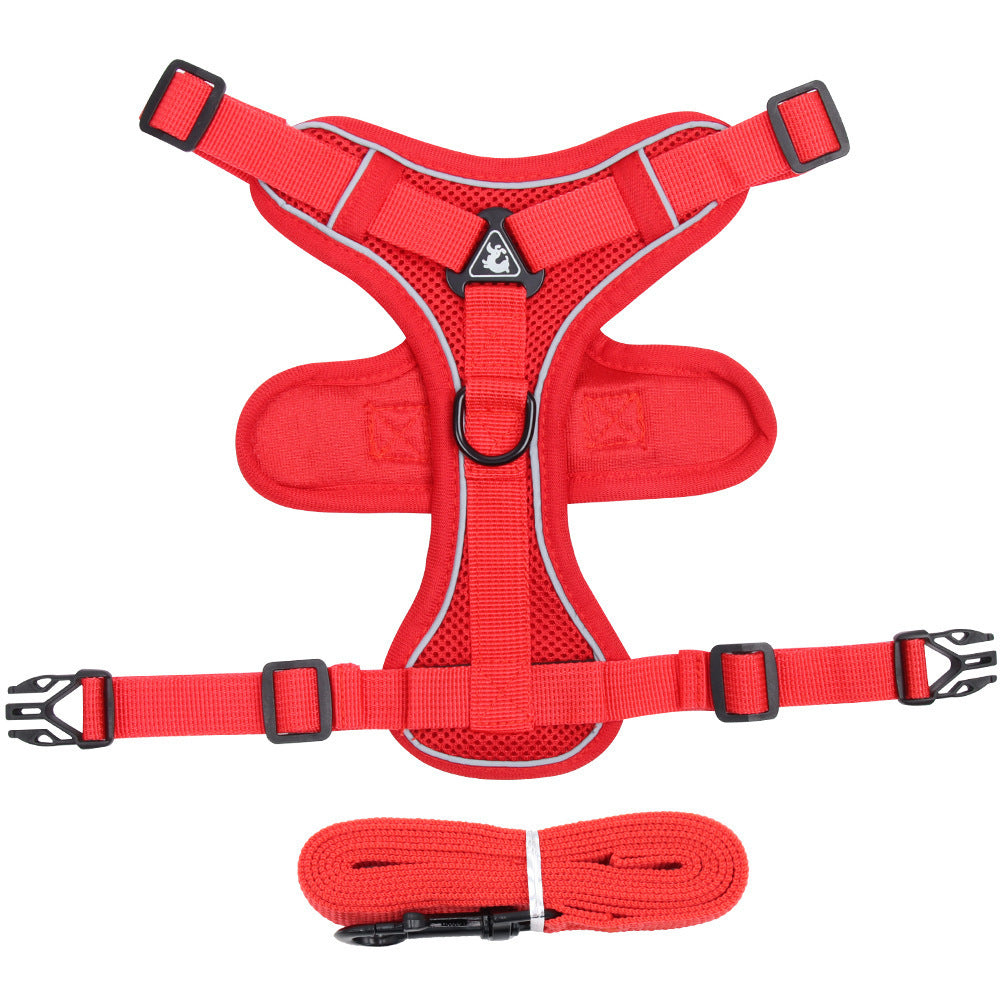 Pet Harness Vest Chest Strap Leash Walking Set