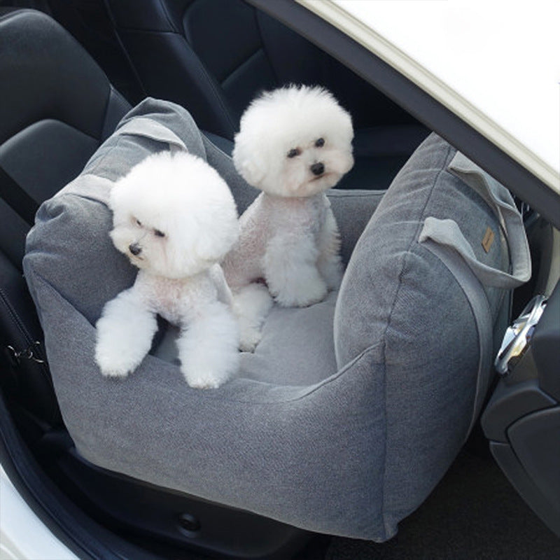 Waterproof Portable Pet Car Carrier Seat Basket For Travel Safety