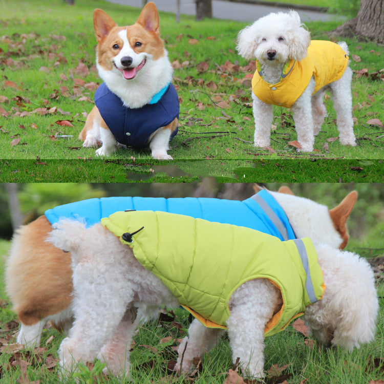 Pet Waterproof Thickened Reflective Outdoor Jacket