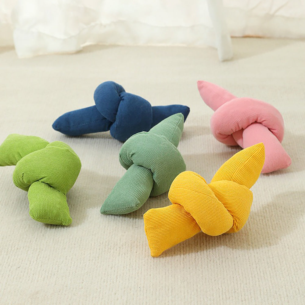 Pet Cotton Rope Knot Tug Chew Interactive Toy