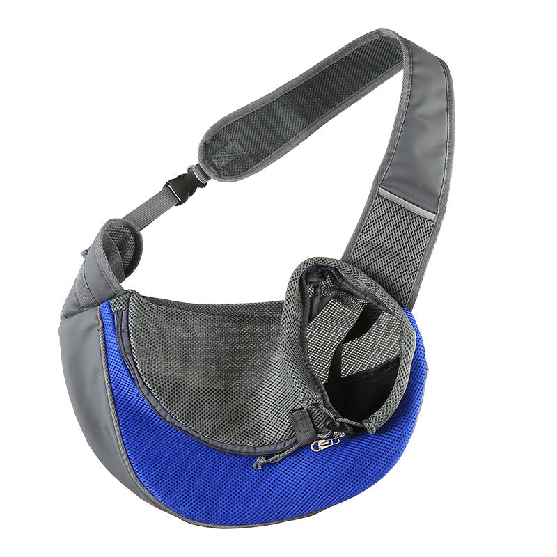 Outdoor Travel Mesh Oxford Pet Carrier Sling Shoulder Bag