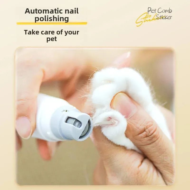 Rechargeable Electric Pet Nail Trimmer And Grooming Brush Tool