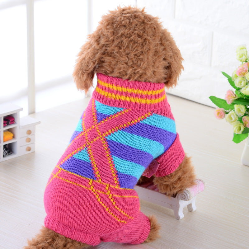 Pet Warm Knitted Sweater Clothing Apparel