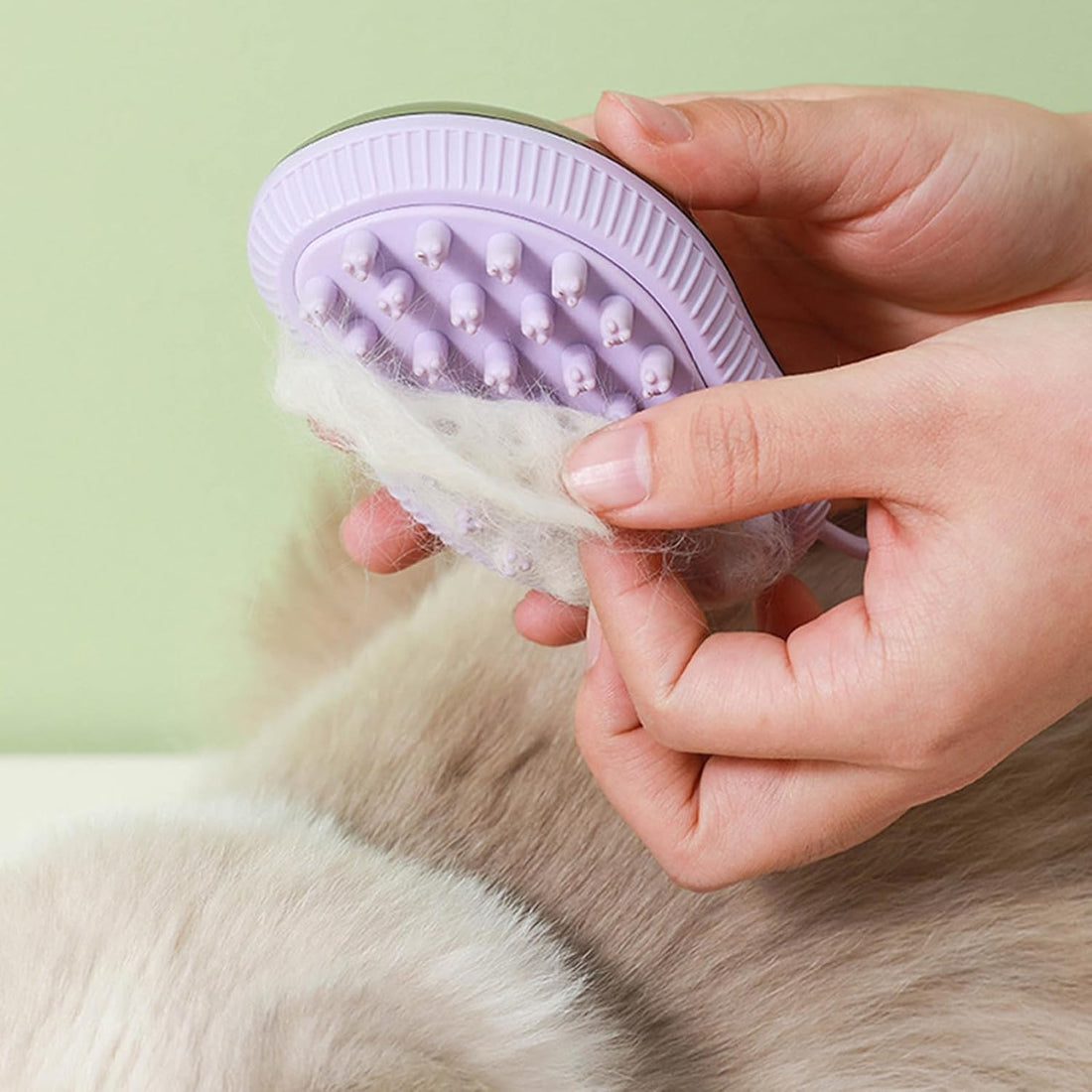 Pet Silicone Bath Brush Soap Dispenser Grooming Tool