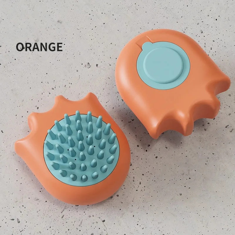Pet Bath Massage Brush Shampoo Box Grooming Cleaning Comb