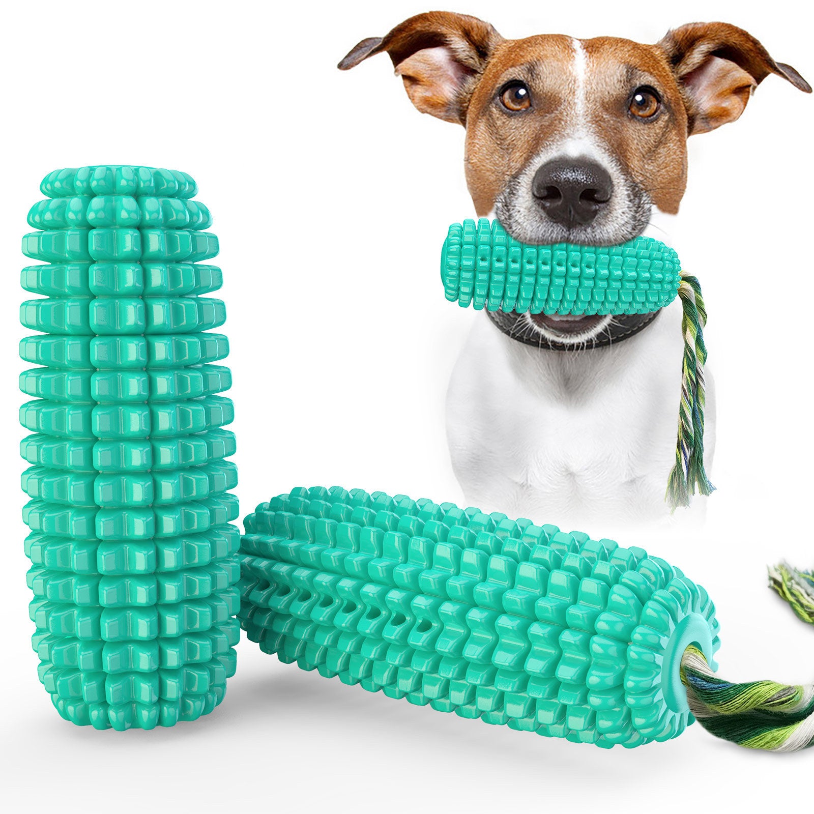 Pet Corn Shape Chew Resistant Molar Stick Toy