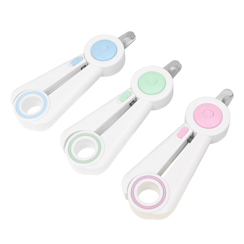 Pet Nail Clippers And Grinder With LED Light Safety Design