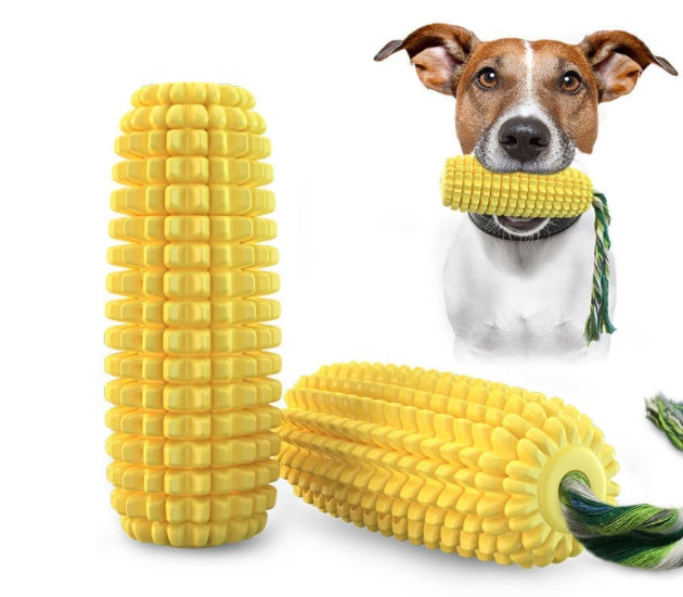 Pet Corn Shape Chew Resistant Molar Stick Toy