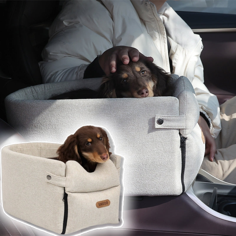 Portable Central Car Pet Seat Bed Carrier For Safe Travel
