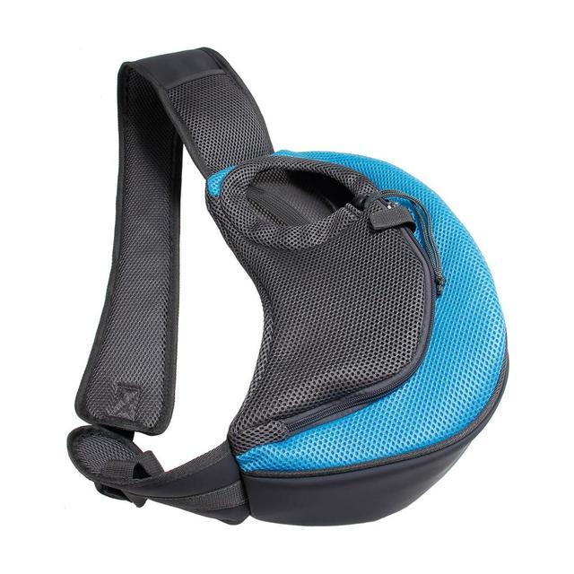 Outdoor Travel Mesh Oxford Pet Carrier Sling Shoulder Bag
