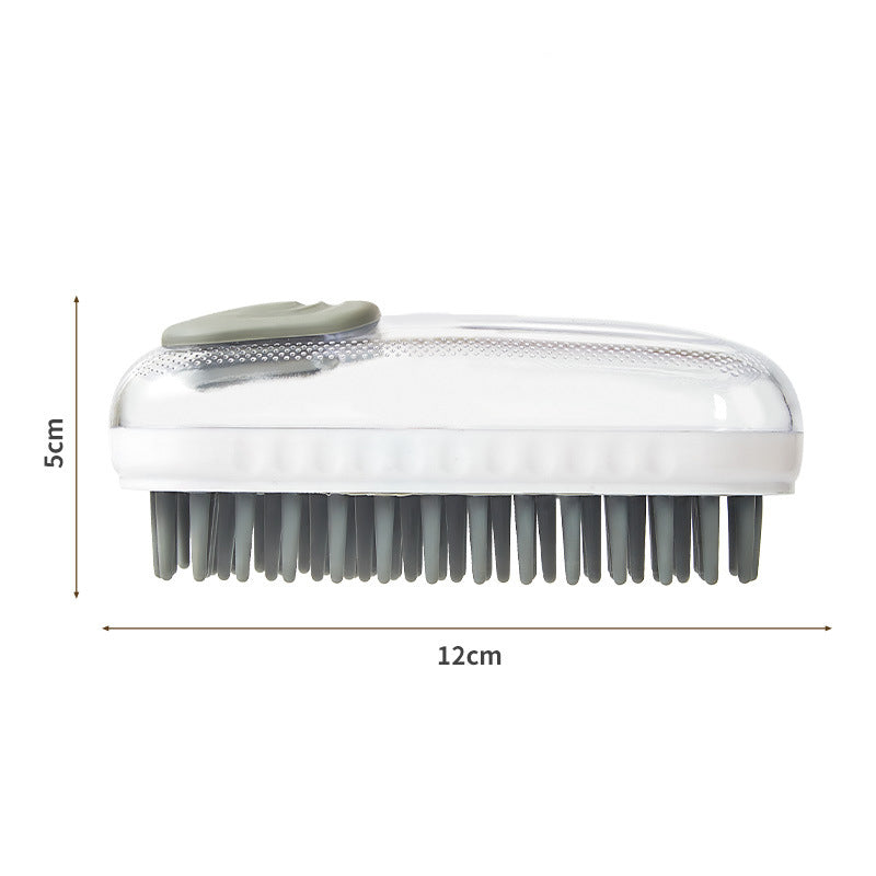 Silicone Pet Bath Massage Brush Foam Cleaning Grooming Tool
