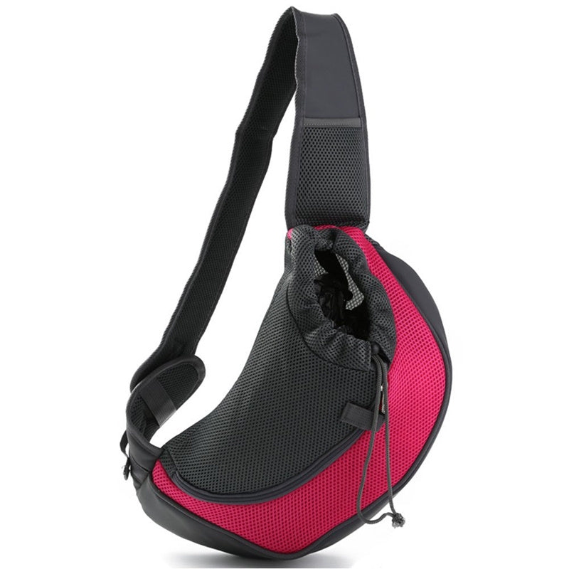 Outdoor Travel Mesh Oxford Pet Carrier Sling Shoulder Bag