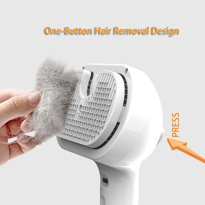 Self Cleaning Pet Grooming Comb With Mist Hair Removal Brush