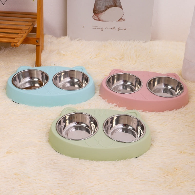 Pet Feeding Water Rice Bowl Basin