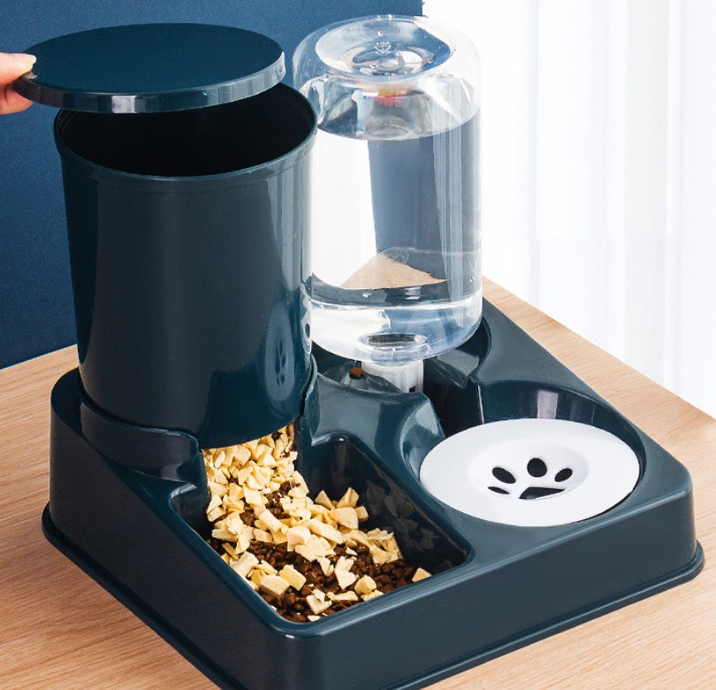 Automatic Pet Feeding Bowl Combined Food And Water Dispenser
