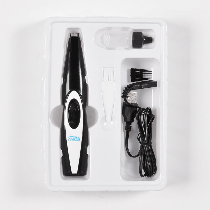 Pet USB Rechargeable Nail Hair Trimmer Grooming Clipper Tool