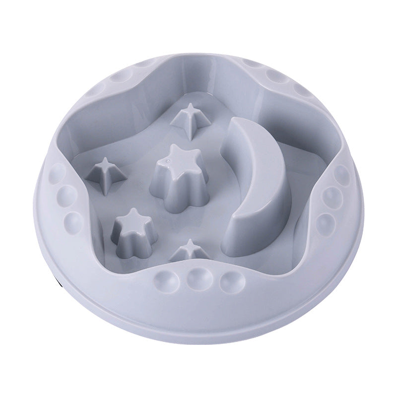 Moon Star Wings Pet Slow Feeding Bowl Large Capacity Food And Water Dish