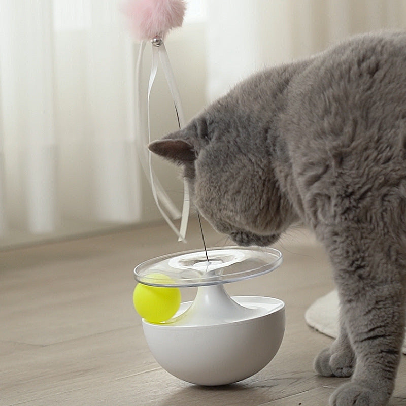Self Balancing Tumbler Pet Toy Funny Interactive Play Stick