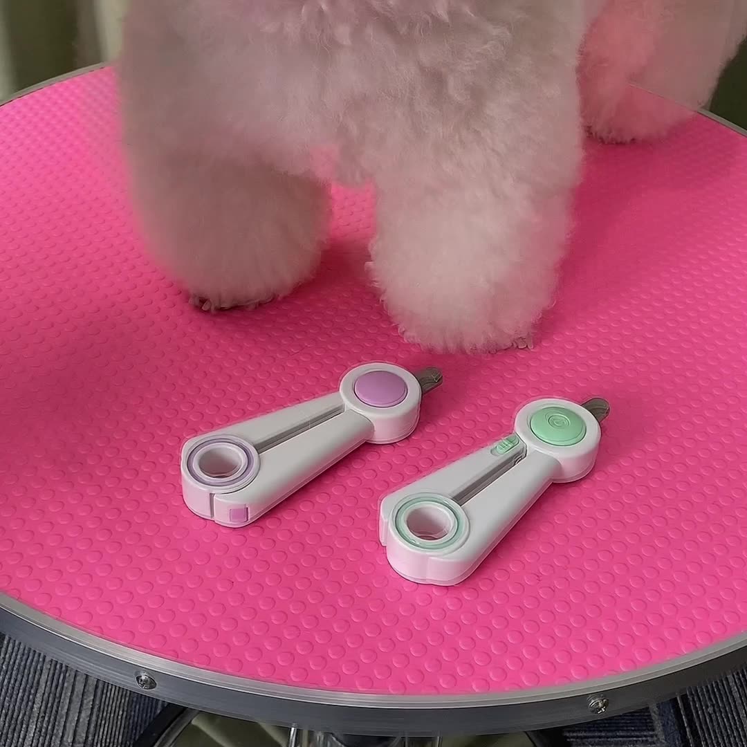 Pet Nail Clippers And Grinder With LED Light Safety Design