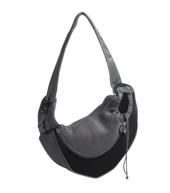 Outdoor Travel Mesh Oxford Pet Carrier Sling Shoulder Bag