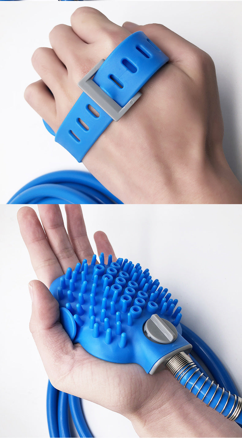 Pet Silicone Bathing Gloves Shower Massage Grooming Brush