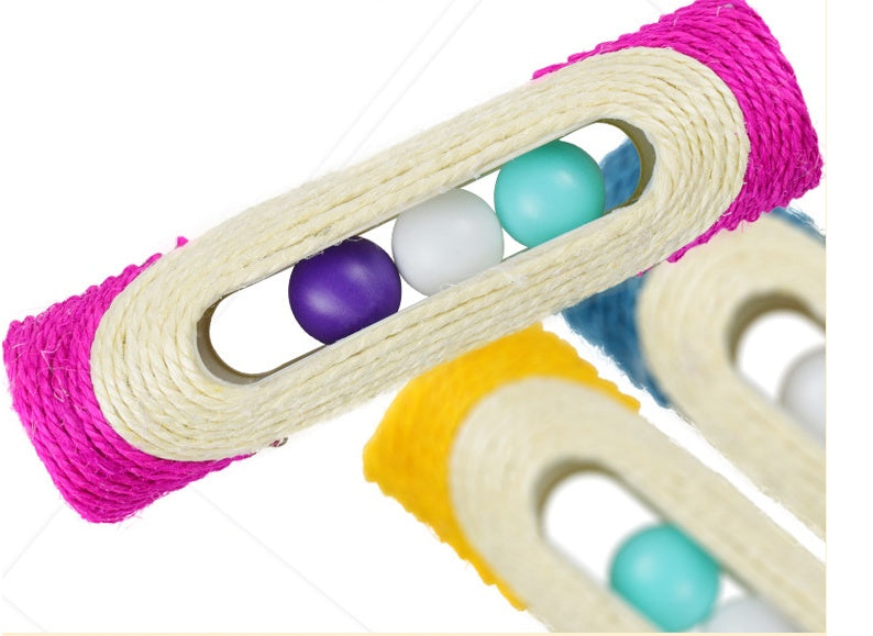 Long Sisal Drum Pet Toy Interactive Scratching Roller