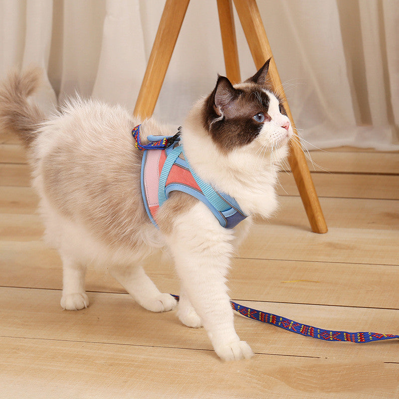 Pet Anti Escape Reflective Harness Leash Control Set