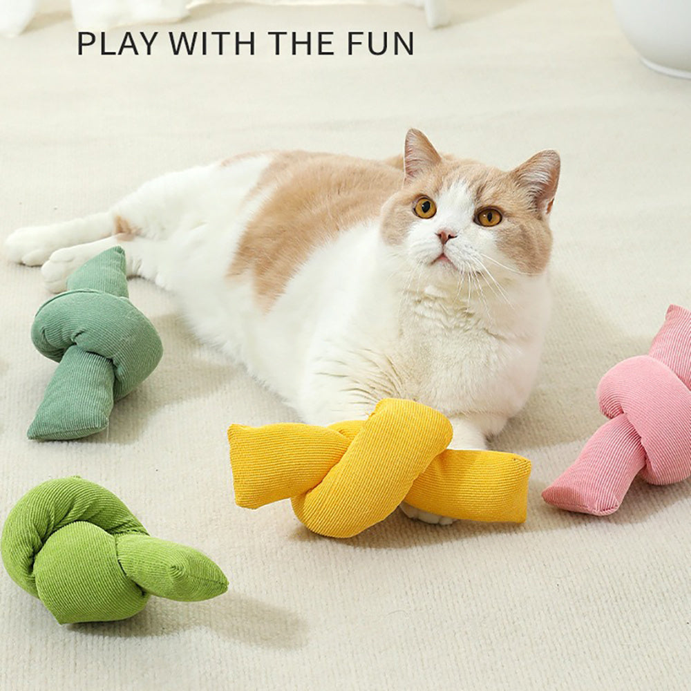 Pet Cotton Rope Knot Tug Chew Interactive Toy