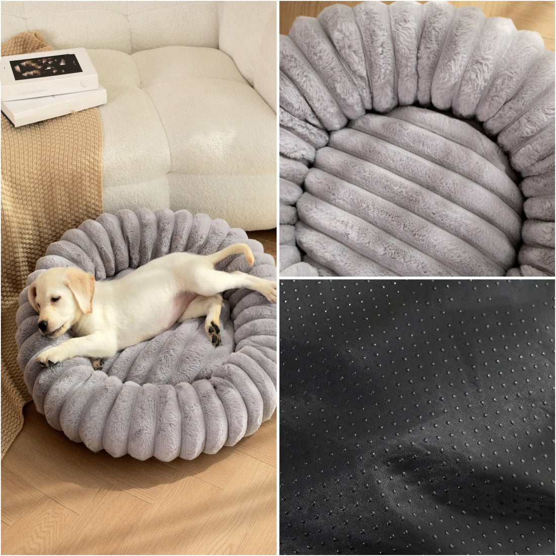 High Weight Plush Round Pet Nest Warm Winter Sleeping Bed