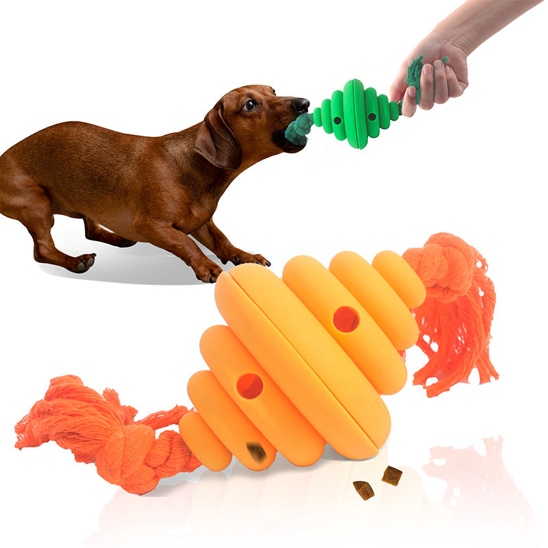 Pet Rope Ball Treat Dispensing Chew Training Toy
