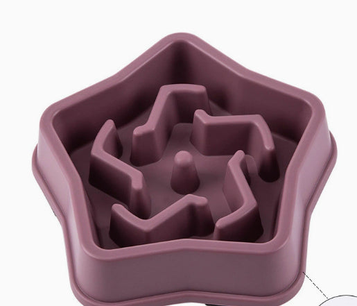 Pet Slow Feeding Anti Choke Anti Skid Bowl