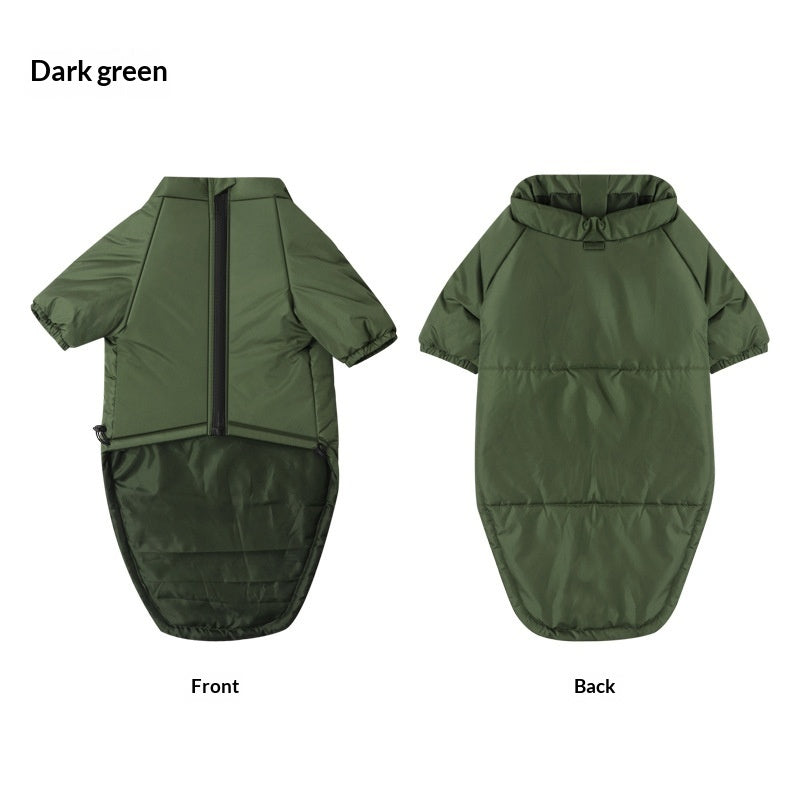 Pet Cotton Two Leg Jacket Warm Clothing Outfit