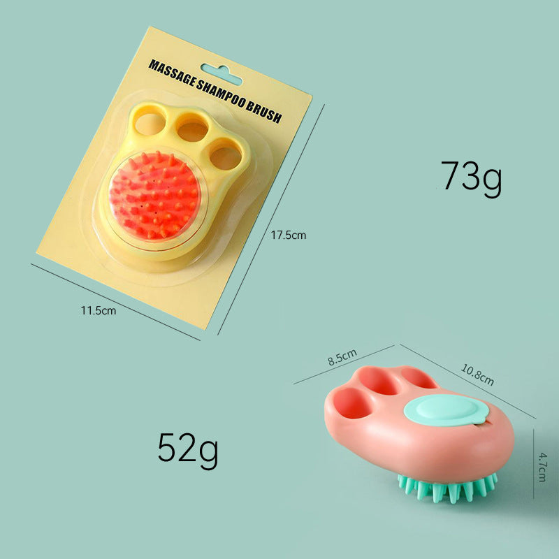 Pet Claw Bath Massage Brush Grooming Comb Cleaning Tool