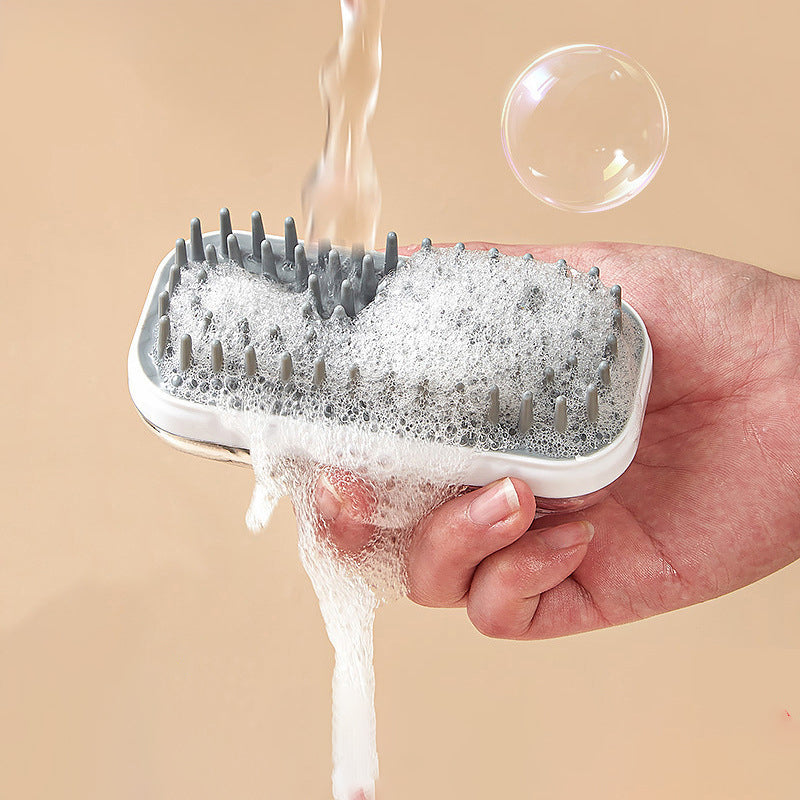 Silicone Pet Bath Massage Brush Foam Cleaning Grooming Tool