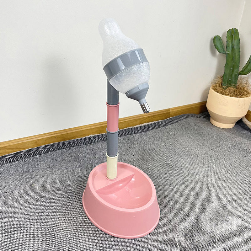 Automatic Pet Water Dispenser Adjustable Height Drinking Fountain Feeder