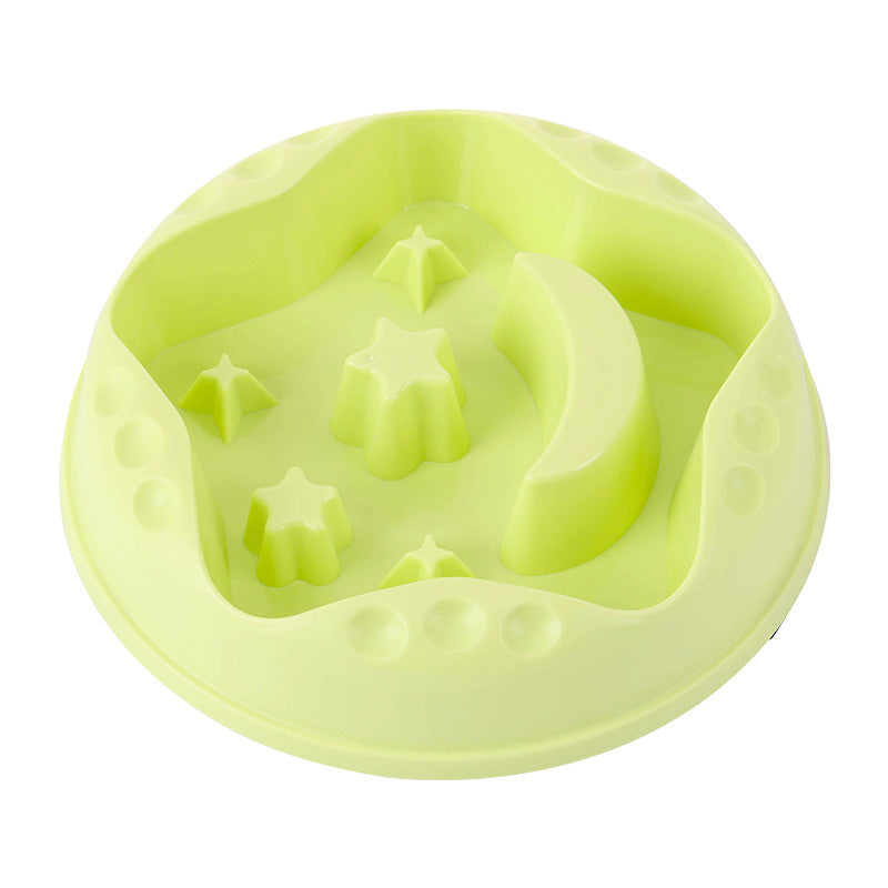 Moon Star Wings Pet Slow Feeding Bowl Large Capacity Food And Water Dish