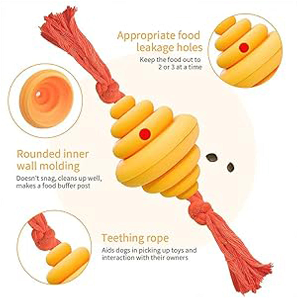 Pet Rope Ball Treat Dispensing Chew Training Toy